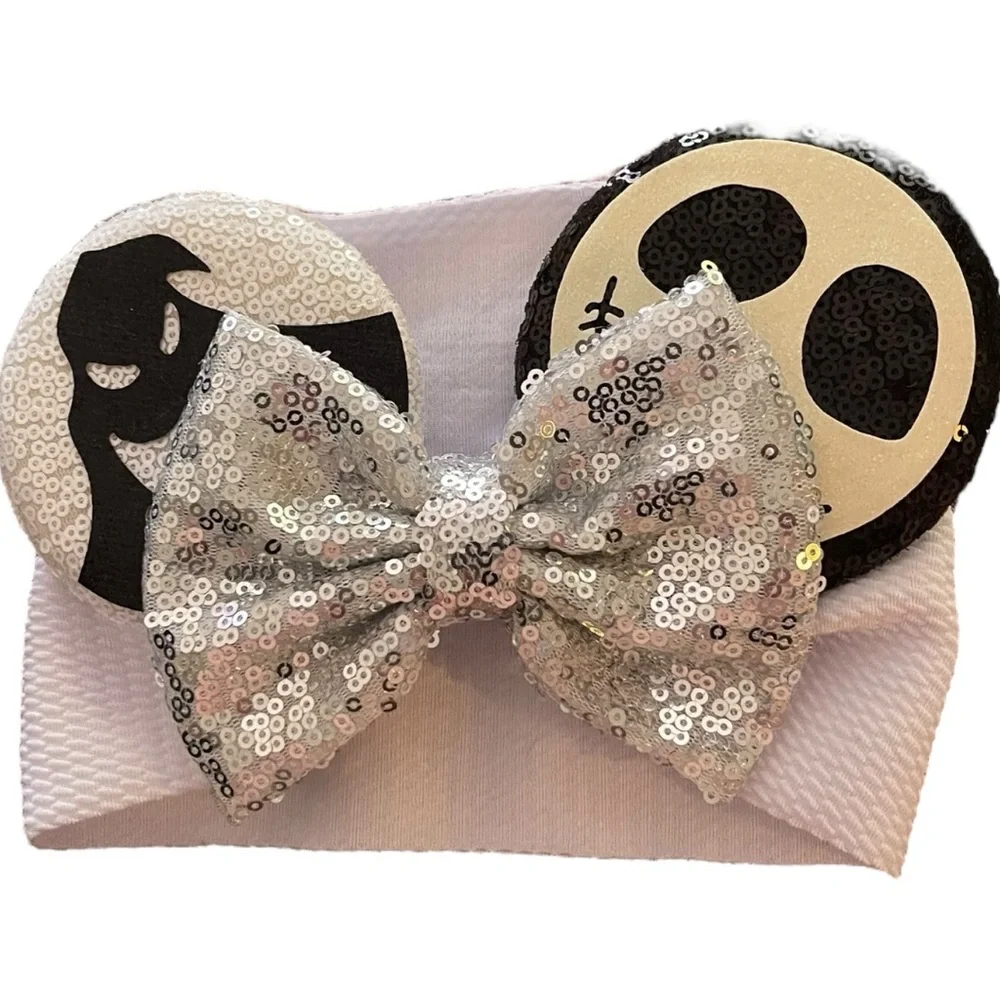 Handmade Sequin Nightmare Before Christmas Baby Headband